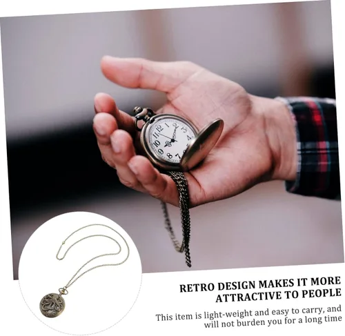 Vista 2 de WOFASHPURET 1pc Pocket Watch Men Watches Necklaces for Women Trendy Nurse Mens Chain Necklaces m Necklace for Women