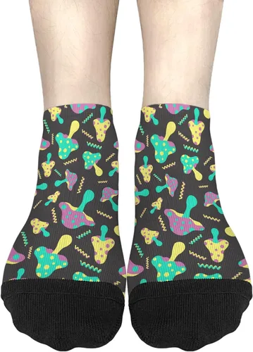 Vista 3 de devor Cotton Socks Liner for Men's Sock Short Socks Trendy Mushrooms Funny Mushrooms Magic Mushrooms Plant Forest Socks