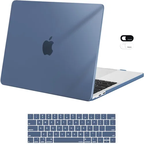 Vista 21 de MOSISO Funda compatible con MacBook Pro de 13 pulgadas M2 M1 2026 2025 2024 azul (Airy Blue)