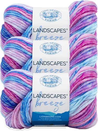 Vista 7 de Lion Brand Yarn Landscapes Breeze Hilo, Bay