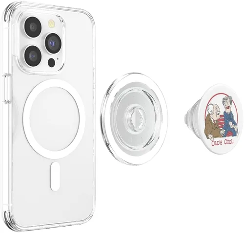 Vista 4 de Disney Los Muppets Statler y Waldorf Old's Cool Portrait PopSockets MagSafe PopGrip para iPhone