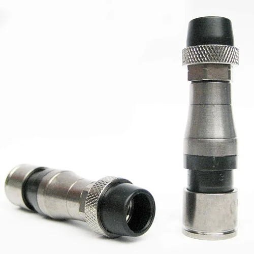 Vista 2 de 2 Piezas RG11 Belden PPC EX11N716PLUS Conector de Compresión de Cable Coaxial de Níquel y Anticorrosión RG-11 Accesorio Coaxial