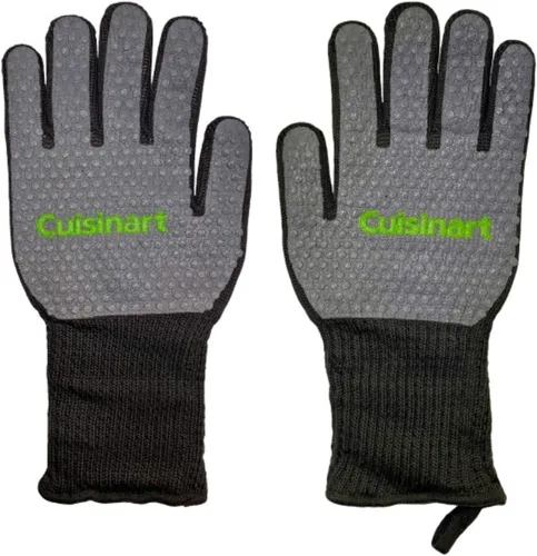 Vista 6 de Cuisinart CGM-520 Guantes de silicona resistentes al calor, color negro (paquete de 2)