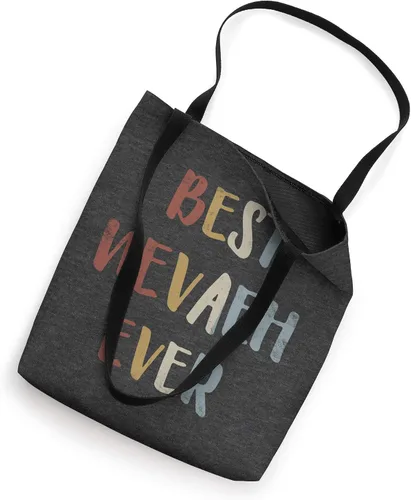 Vista 2 de Best Nevaeh Ever Retro Vintage Name Gift Dark Heather Gray Tote Bag