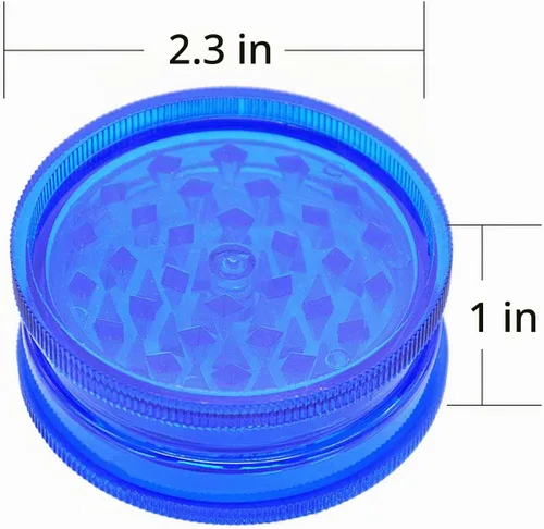 Vista 6 de Paquete de 6 molinillo de hierbas, molinillo de especias pequeño de 2.3 pulgadas con almacenamiento, molinillo de plástico para manual, portátil