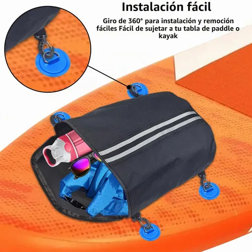 Vista 3 de Boczif Bolsa de almacenamiento de malla para kayak, Bolsa de almacenamiento