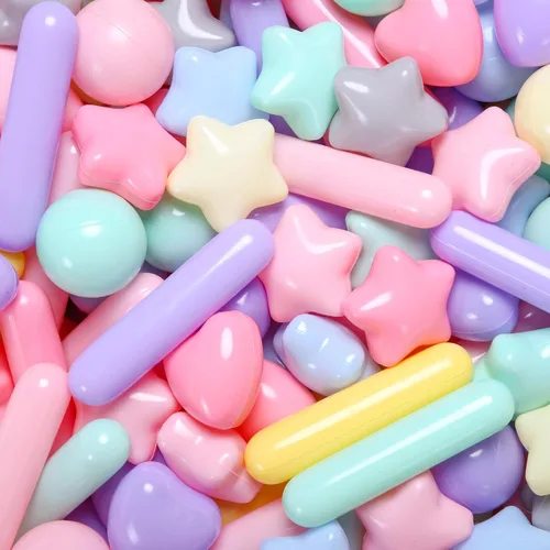 Vista 17 de Bolas para piscina de bolas STARBOLO para niños pequeños - Bolas de piscina de macaron a prueba de aplastamiento de plástico para niños pequeños
