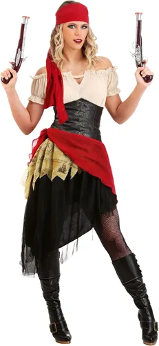 Vista 2 de Hermoso traje de bucanero para mujer