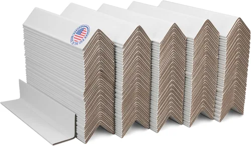 Vista 28 de IDL Packaging Protector de borde de cartón negro de 2 x 2 x 48 pulgadas (paquete de 20) – Protectores de esquinas para envío, almacenamiento