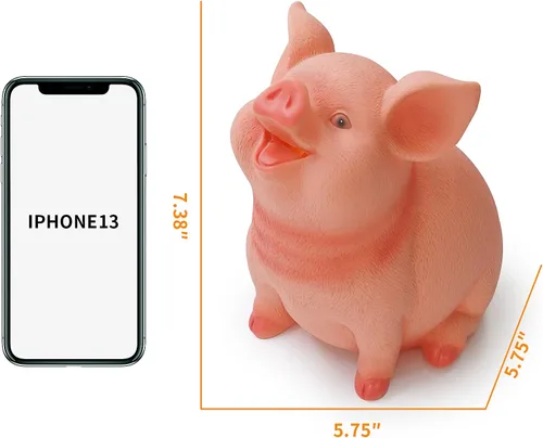 Vista 4 de DreamsEden Hucha - Caja de ahorro de plástico irrompible (cerdo lindo)