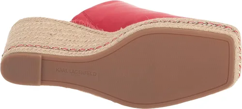 Vista 4 de Karl Lagerfeld Paris Sandalias de cuña Corissa sin cordones para mujer