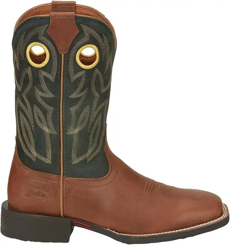 Vista 5 de Justin Boot Company Bowline Whiskey 11 Stampede Western - Botas de vaquero para hombre