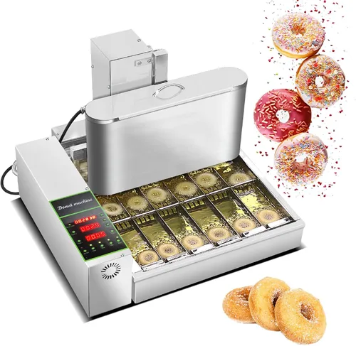 Vista 8 de Kolice 4 filas comerciales que hacen la máquina de donas/fabricante de donas/freír Donut Makchine/máquina para hacer rosquillas/Máquina