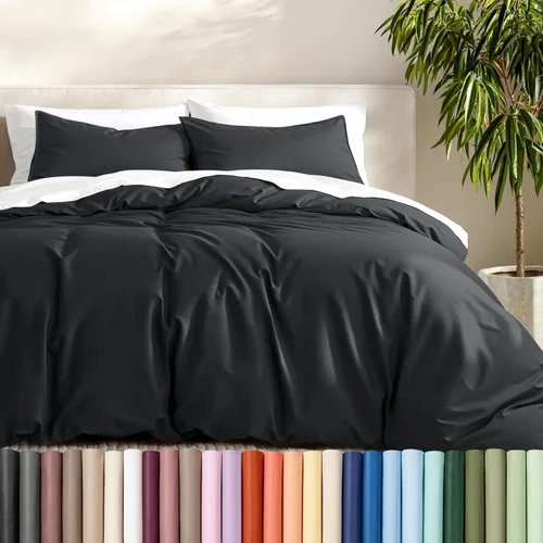 Vista 54 de Bare Home - Funda de edredón de ropa de cama extra larga - Colección premium de 1800 hilos súper suave - Funda de edredón ligera y fresca - Ropa