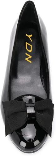 Vista 4 de YDN Zapatos planos clásicos de ballet para mujer con pajarita, punta redonda, uniforme de oficina, trabajo, zapatos casuales talla 4-15 M de EE. UU