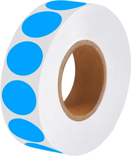 Vista 31 de 2000 Pcs Round Stickers 1/2 Inch Color Circle Red Green Dot Stickers Small Code Labels for Office Shop Yard Sale Home Classroom Marking Rojo+Verde
