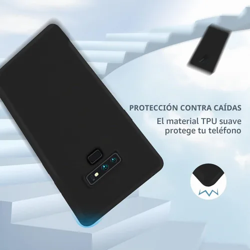 Vista 6 de Carcasa para Galaxy Note 9 (silicona suave TPU), color negro