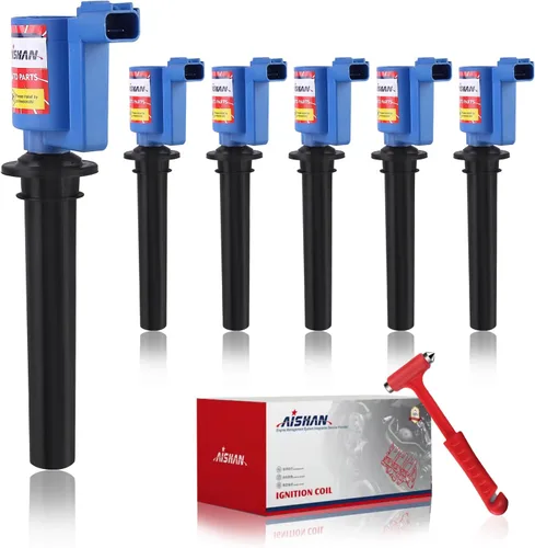 Vista 8 de Juego de 6 bobinas de encendido compatibles con Honda Accord Odyssey 3.0L 3.2L 3.5L V6 Acura TL CL RL LX EX V6 Vue Reemplazo # UF242