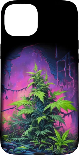 Vista 9 de 420, Colorful Weed Phone Accessory, Pink, Green & Purple Case for iPhone 16