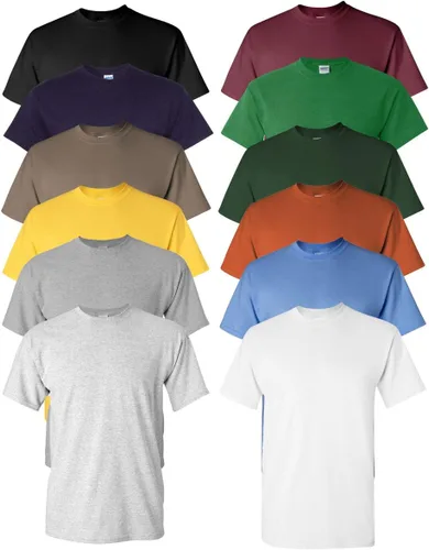 Vista 210 de Gildan Camiseta G500 para hombre Ceniza/baya