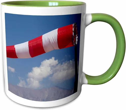 Vista 10 de 3dRose Calcetines de viento, aviación, aeropuerto de Vitacura, Santiago, Chile - SA05 DWA0057 -... - Tazas (taza_85852_4)