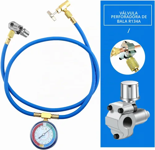 Vista 7 de 15 piezas de válvula perforadora de bala BPV-31 Kits de válvula refrigerante puede grifo válvula ajustable compatible 1/4 5/16 3/8 pulgadas