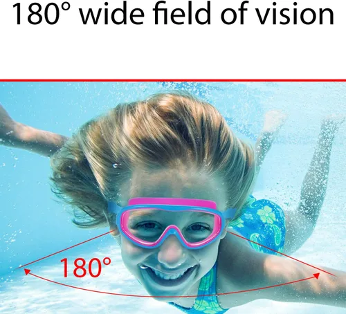 Vista 4 de 2 Pack Kids Swim Goggles, Swimming Glasses for Children from 3 to 15 Years Old