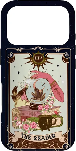 Vista 30 de Tarot Card Lover Tarot Reader Fortune Teller Book Lover Funda para iPhone 17