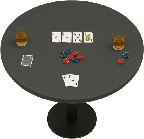 Vista 13 de Cubierta de Mesa de Juego de Cartas de Fieltro para Jugar Cartas, Póquer, Mahjong, Dominó, Bridge y Juegos de Mesa, Mantel Elástico Ajustable
