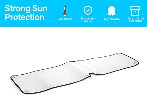 Vista 5 de Parasol para parabrisas de automóvil compatible con INEOS Grenadier 2020-2025, protector solar para parabrisas delantero, protección contra rayos UV