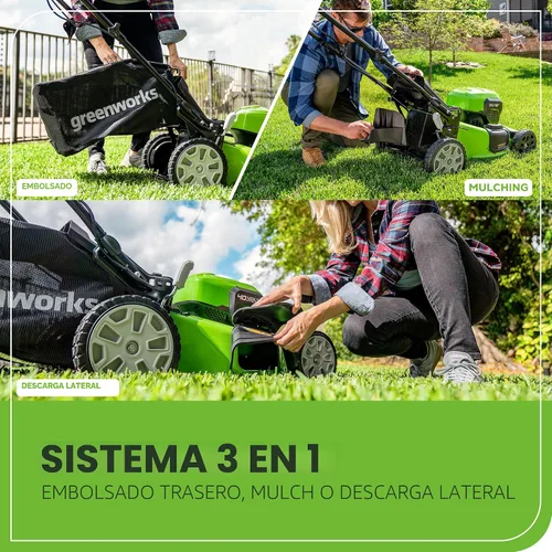 Vista 7 de Greenworks Cortacésped inalámbrico sin escobillas de 40 V 21 pulgadas (ritmo inteligente / autopropulsado) (más de 75 herramientas compatibles), (2)