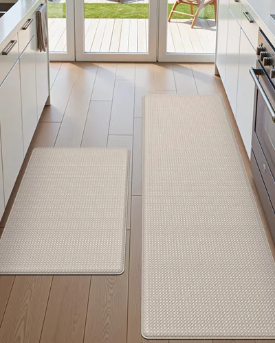 Vista 14 de DEXI Alfombrillas de Cocina Acolchadas Anti Fatiga, 17x59, Alfombra de Pasillo para Estar de Pie Impermeable, Espuma Viscoelástica Cómoda Acolchada