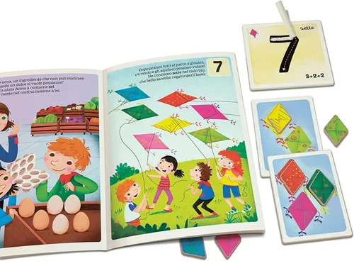 Vista 4 de Clementoni - I Juego Educativo de Cuenta y Cuento Sapientino, Multicolor, 4+ Años