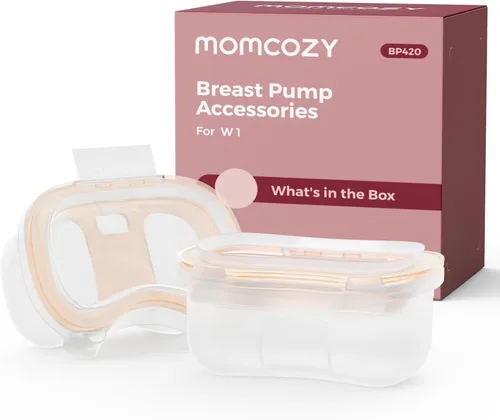 Vista 11 de Momcozy A1Pro - Masajeador de lactancia con calor, vibración profunda, rojo
