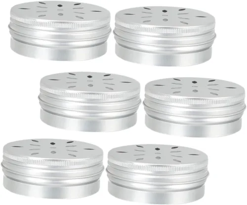 Vista 9 de DOITOOL 2 sets Perro Aroma Formación Caso Agujeros para Olfatear 2.7 fl oz Aluminio Scent Estaño para Perro Agilidad Entrenamiento 6 unids*2