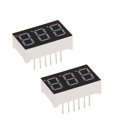 Vista 6 de Othmro 5pcs ánodo común pantalla LED tubo digital 3 bits 7 segmento negro 11pin con una buena salida de luz uniforme