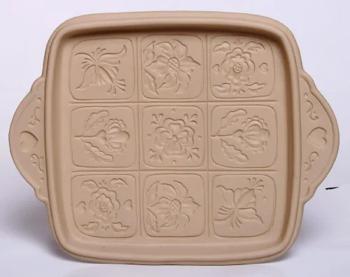 Vista 2 de Brown Bag Design Alpine Flower Shortbread Cookie Pan, 11 pulgadas x 8-1/2 pulgadas