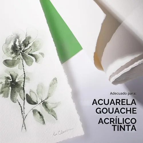 Vista 3 de Arches Arches - Rollo de papel de acuarela de 44.5 pulgadas x 10 yardas, papel blanco natural 100% algodón, rollo de papel de acuarela de prensa