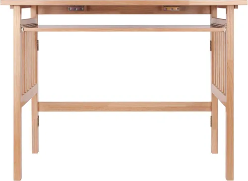 Vista 4 de Escritorio plegable para computadora, madera de haya