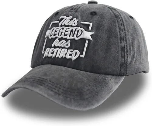 Vista 2 de KKMKSHHG Divertidos regalos de jubilación para hombres y mujeres, esta leyenda ha jubilado la gorra de béisbol
