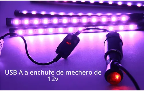 Vista 6 de Cable Convertidor USB A Macho a Enchufe de Encendedor de Cigarrillos de Coche Hembra 12V (Máximo 8W)