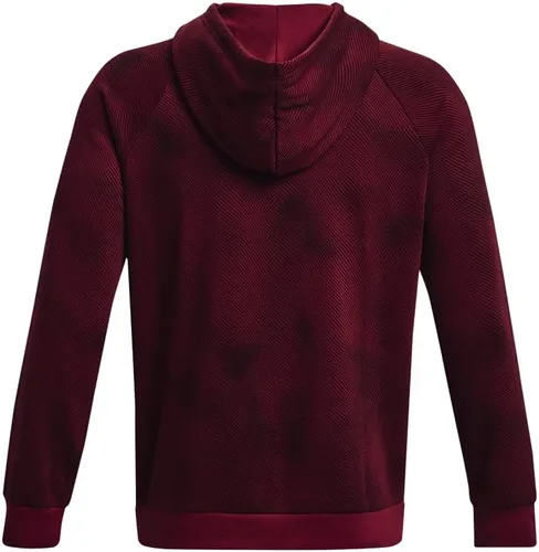 Vista 6 de Under Armour - Sudadera entallada de vellón con capucha para hombre modelo Rival