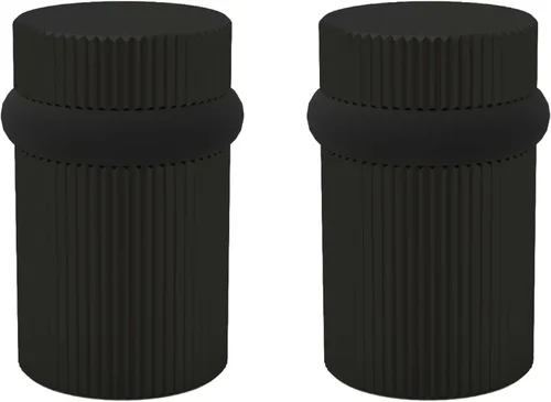 Vista 89 de Mega Handles Tope de Puerta de Piso, Tope Negro de Instalación Rápida Protector de Pared, Protectores de Pared contra Pomos de Puerta, Tope