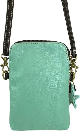 Vista 6 de Chala - Bolsa cruzada de piel sintética multicolor con correa ajustable para teléfono celular