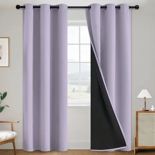 Vista 127 de SimpleHome - Cortinas opacas 100% para recámara, cortinas de ventana con ojales beige, con aislamiento térmico, cortinas de oscurecimiento