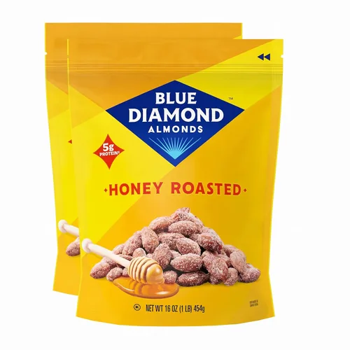 Vista 17 de Blue Diamond Almonds Smokehouse - Frutos secos saborizados, bolsa resellable de 16 onzas, (paquete de 1)