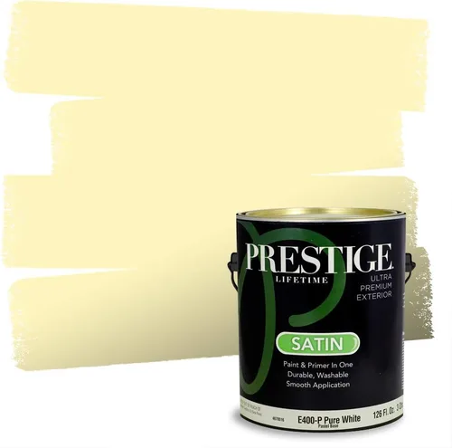 Vista 49 de PRESTIGE Pinturas de pintura exterior e imprimación en uno, 1 galón, plano, combinación comparable de Benjamin Moore* Pila de heno