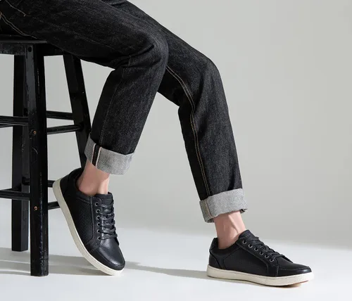 Vista 6 de Jousen - Zapatos deportivos para hombre, 3 ojales, estilo simple casual