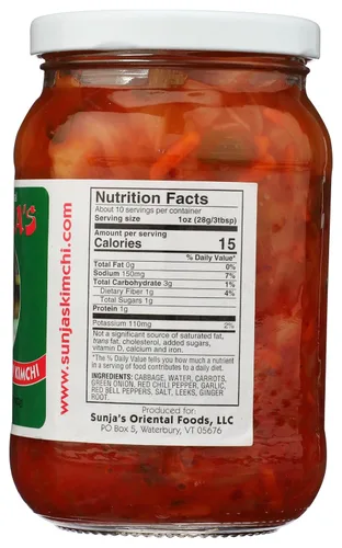 Vista 2 de Sunja's Kimchi de col picante medio, 16 oz