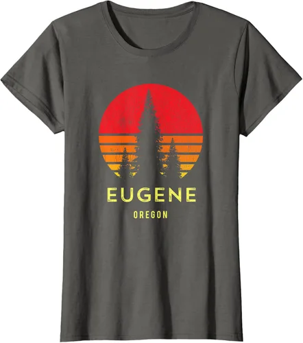 Vista 9 de Camiseta Eugene Oregon, Negro, S